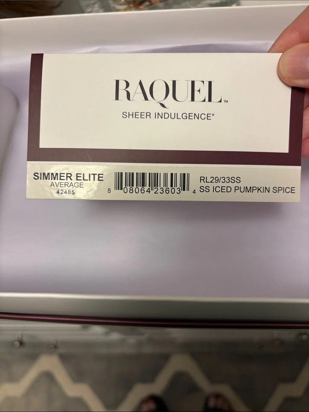 Raquel Welch Simmer Elite average in Iced Pumpkin Spice SS
